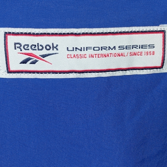 Reebok Lined Uniform VNeck Logo Men's Athletic Pullover Size XL - Picture 8 of 9